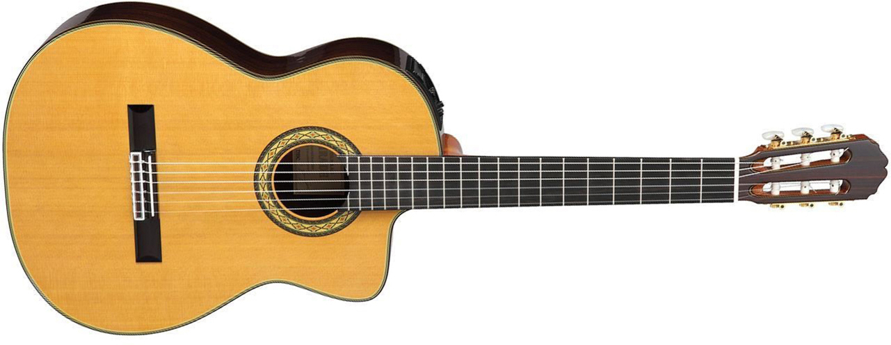 Takamine Eh5c Hirade Jap 4/4 Cw Cedre Palissandre Eb - Natural - Konzertgitarren 4/4 - Main picture