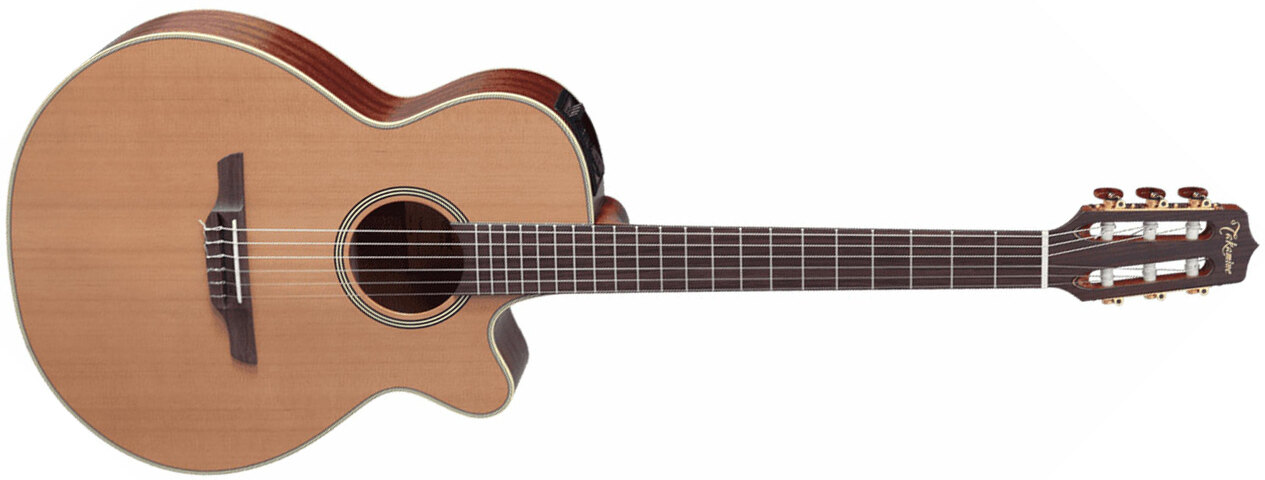 Takamine En60c Japan Fxc Concert Cw Cedre Sapele +etui - Natural - Konzertgitarren 4/4 - Main picture