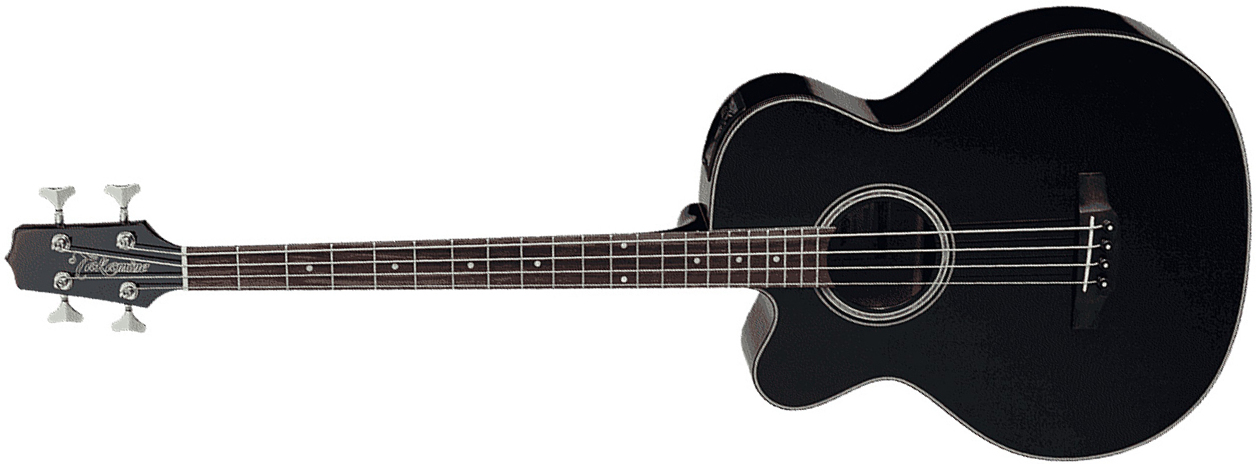 Takamine Gb30celh-blk Cw Gaucher Epicea Acajou 2016 - Black Gloss - Akustische Bass - Main picture