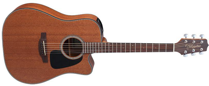 Takamine Gd11mce-ns Dreadnought Cw Tout Acajou - Naturel Satin - Elektroakustische Gitarre - Main picture