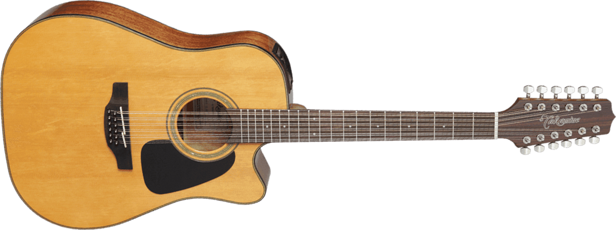 Takamine Gd30ce12 Nat Dreadnought Cw 12-cordes Epicea Acajou - Natural Gloss - Elektroakustische Gitarre - Main picture