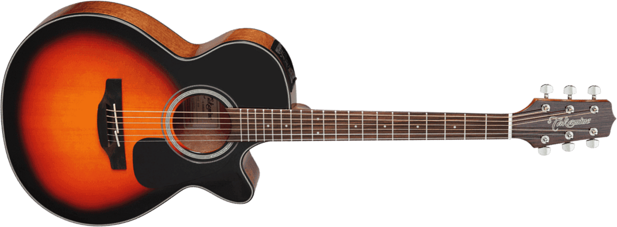 Takamine Gf30ce-bsb Fxc Grand Concert Cw Epicea Palissandre - Brown Sunburst - Elektroakustische Gitarre - Main picture