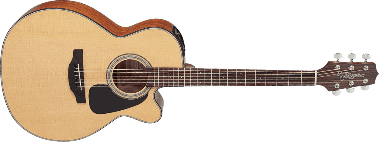 Takamine Gn10ce-ns Nex Mini Jumbo Cw Epicea Acajou - Natural Satin - Elektroakustische Gitarre - Main picture