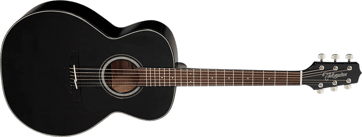 Takamine Gn30-blk Nex Grand Auditorium Epicea Acajou - Black Gloss - Elektroakustische Gitarre - Main picture