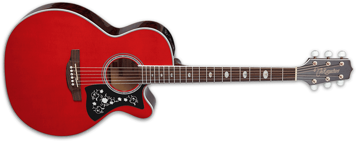 Takamine Gn75ce-wr Nex Mini-jumbo Cw Epicea Erable - Wine Red - Elektroakustische Gitarre - Main picture