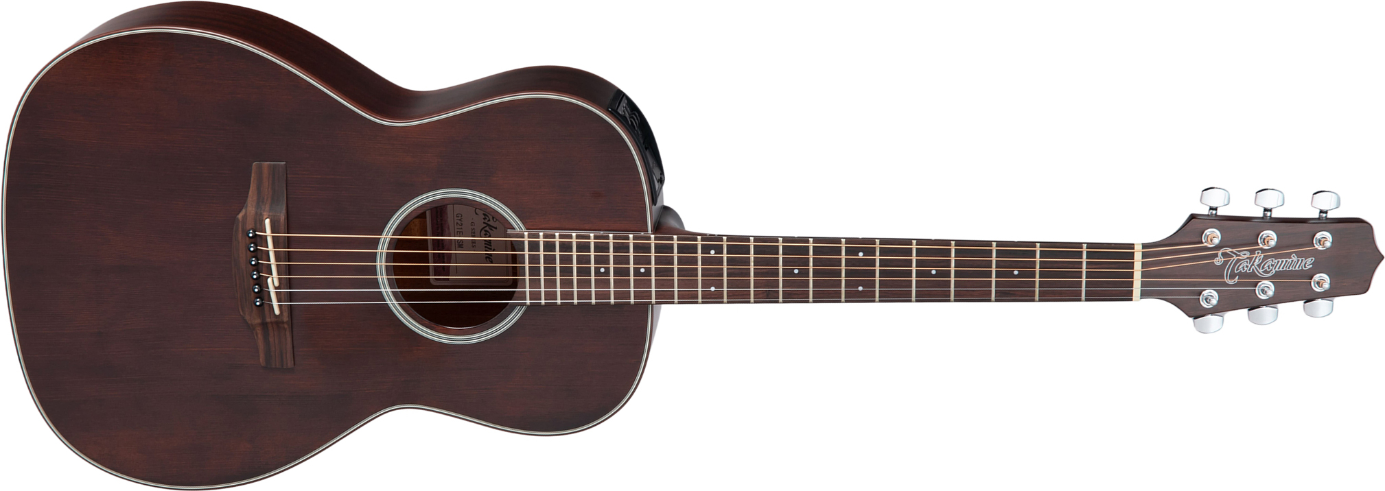 Takamine Gy21e-sm New Yorker Parlor Cedre Acajou Lau - Satin Molasses - Folk-Gitarre - Main picture