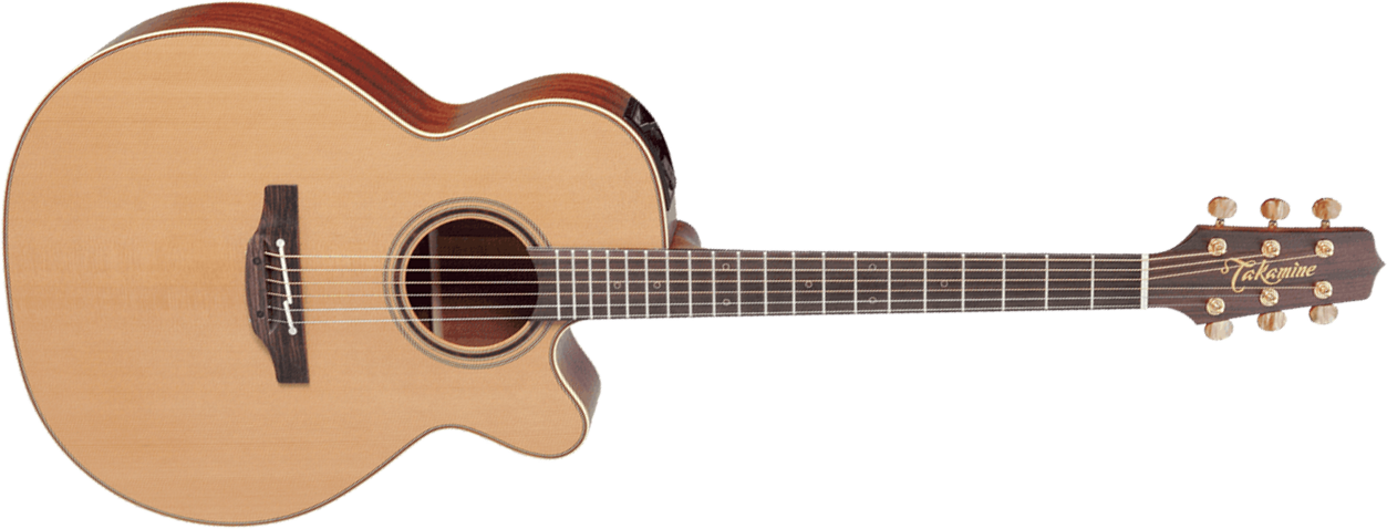 Takamine P3nc Pro Japan Nex Mini Jumbo Cw - Natural Gloss Top - Elektroakustische Gitarre - Main picture