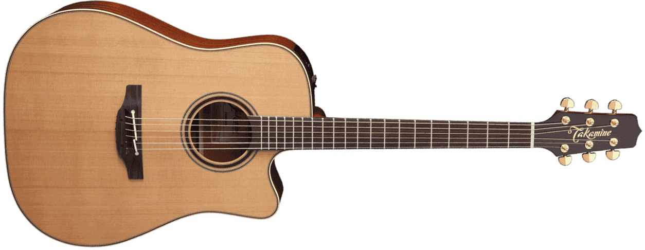 Takamine Tan10c-r Reissue Legacy Dreadnought Cw Cedre Sapele 2016 - Natural Satin - Westerngitarre & electro - Main picture