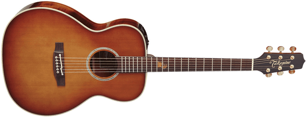 Takamine Tf77-pt Legacy Japan Orchestra Model Cedre Koa Ctp-3 - Sunsetburst - Elektroakustische Gitarre - Main picture