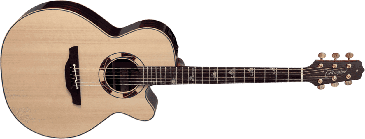 Takamine Tsf48c Legacy Nex Grand Auditorium Cw Epicea Palissandre Ctp-3 - Natural - Elektroakustische Gitarre - Main picture