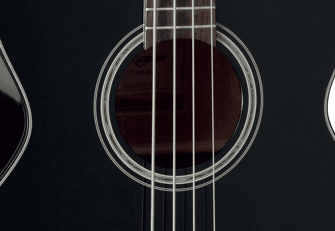 Takamine Gb30celh-blk Cw Gaucher Epicea Acajou 2016 - Black Gloss - Akustische Bass - Variation 2