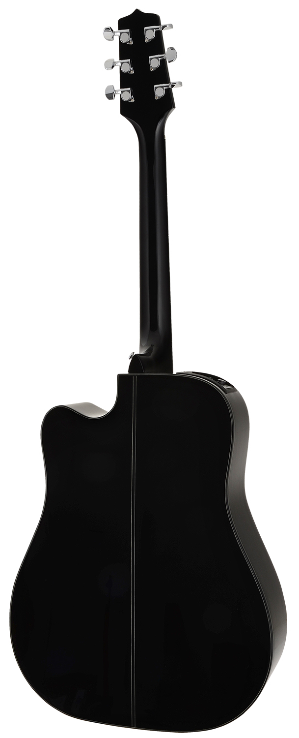 Takamine Gd15ce Blk Dreadnought Cw Epicea Acajou Tp-4t - Black - Elektroakustische Gitarre - Variation 2