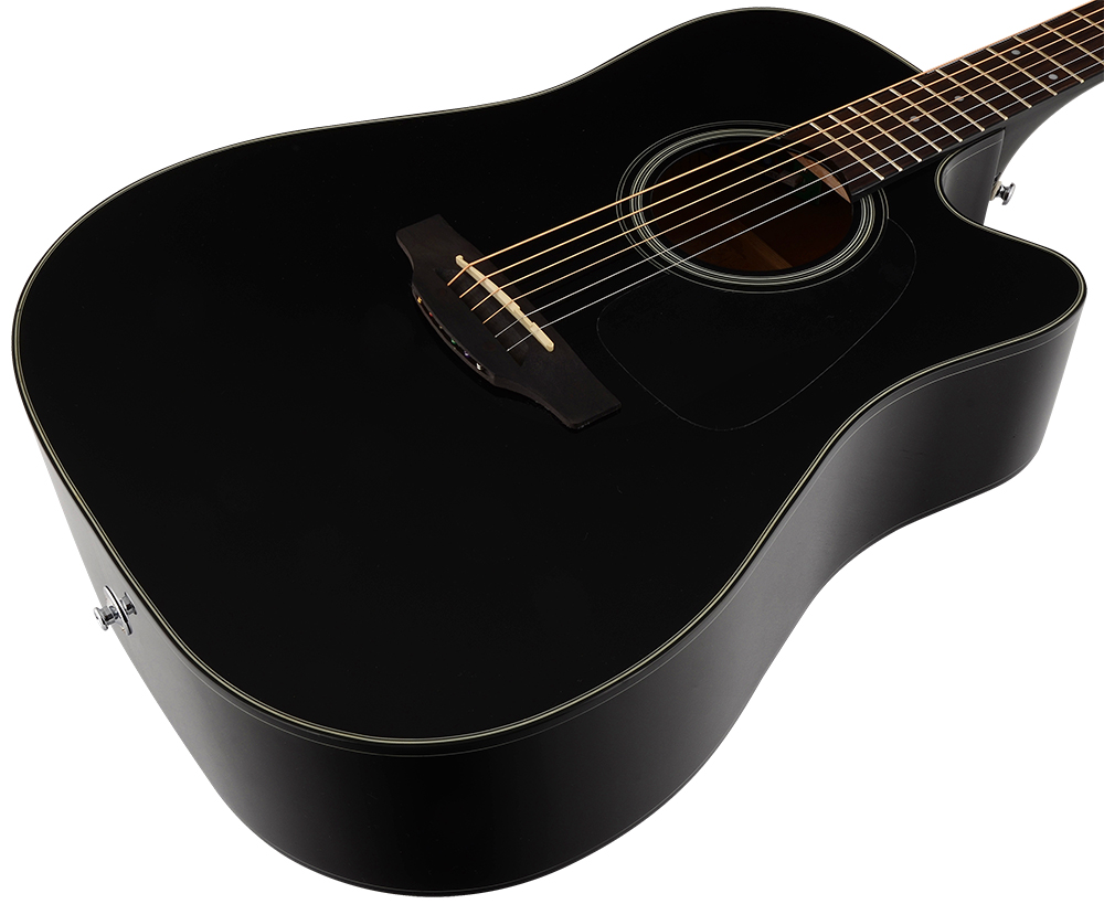 Takamine Gd15ce Blk Dreadnought Cw Epicea Acajou Tp-4t - Black - Elektroakustische Gitarre - Variation 3