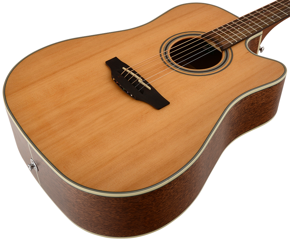 Takamine Gd20ce-ns Dreadnought Cw Cedre Acajou - Naturel Satin - Elektroakustische Gitarre - Variation 2