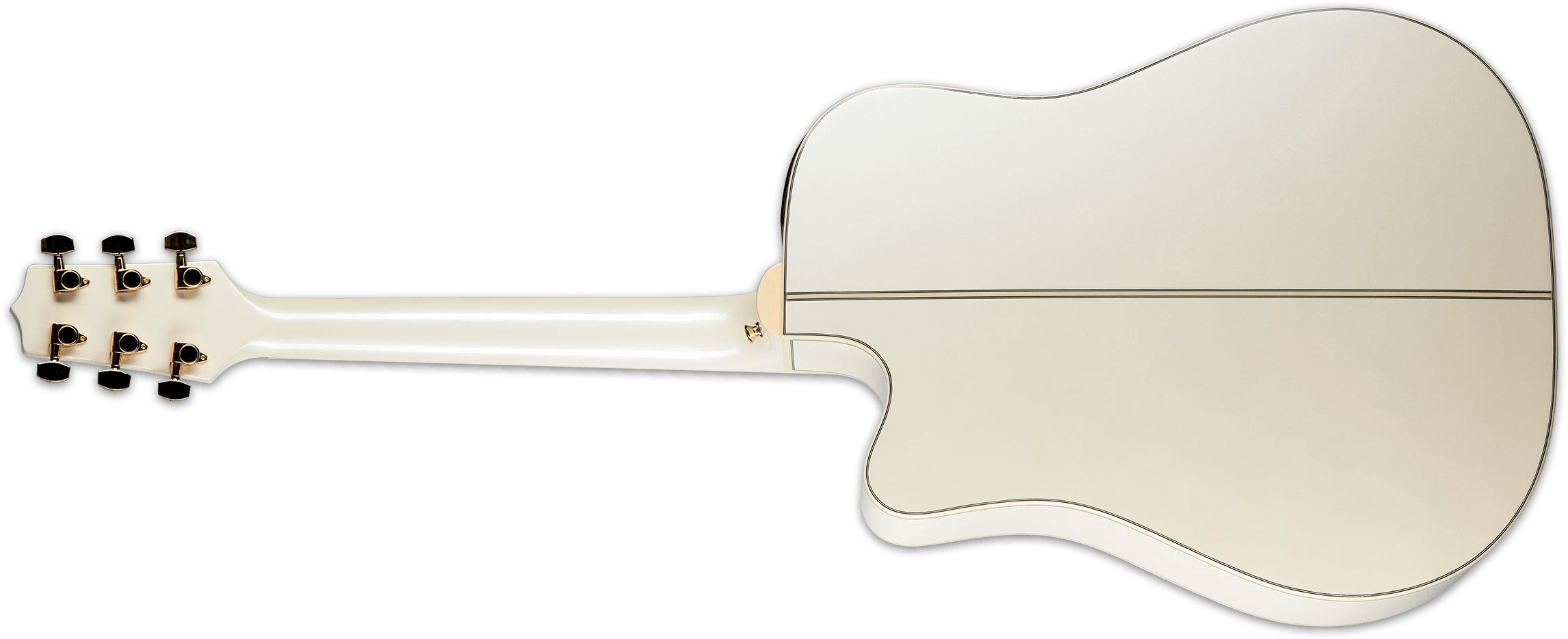 Takamine Gd37ce Dreadnought Cw Epicea Erable Rw - Pearl White - Folk-Gitarre - Variation 1