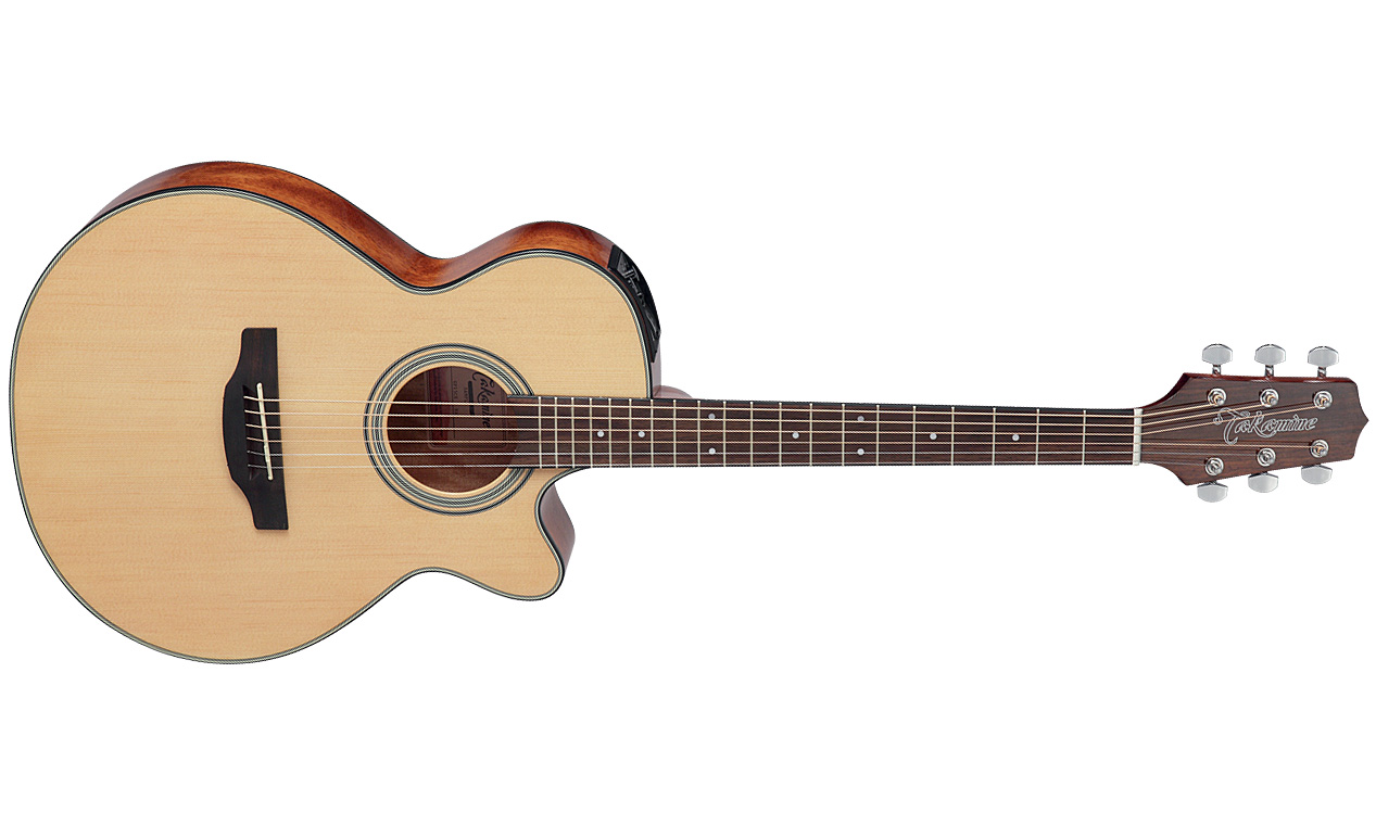 Takamine Gf15ce Nat Fxc Concert Cw Epicea Acajou Rw Tp-4t - Natural Gloss - Elektroakustische Gitarre - Variation 1