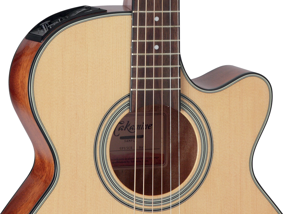 Takamine Gf15ce Nat Fxc Concert Cw Epicea Acajou Rw Tp-4t - Natural Gloss - Elektroakustische Gitarre - Variation 2