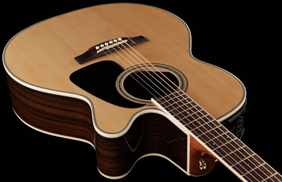 Takamine Gn51celh Nat Nex Cw Gaucher Epicea Palissandre Rw - Natural - Linkshändige Folkgitarre - Variation 3
