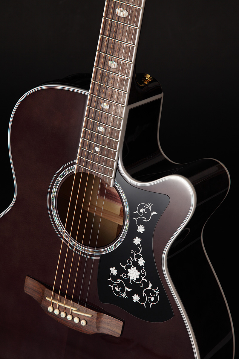 Takamine Gn75ce-tbk Nex Mini-jumbo Cw Epicea Erable - Transparent Black - Elektroakustische Gitarre - Variation 4