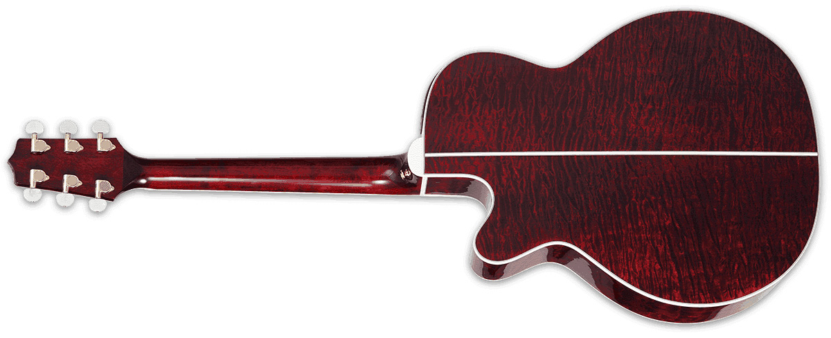 Takamine Gn75ce-wr Nex Mini-jumbo Cw Epicea Erable - Wine Red - Elektroakustische Gitarre - Variation 2