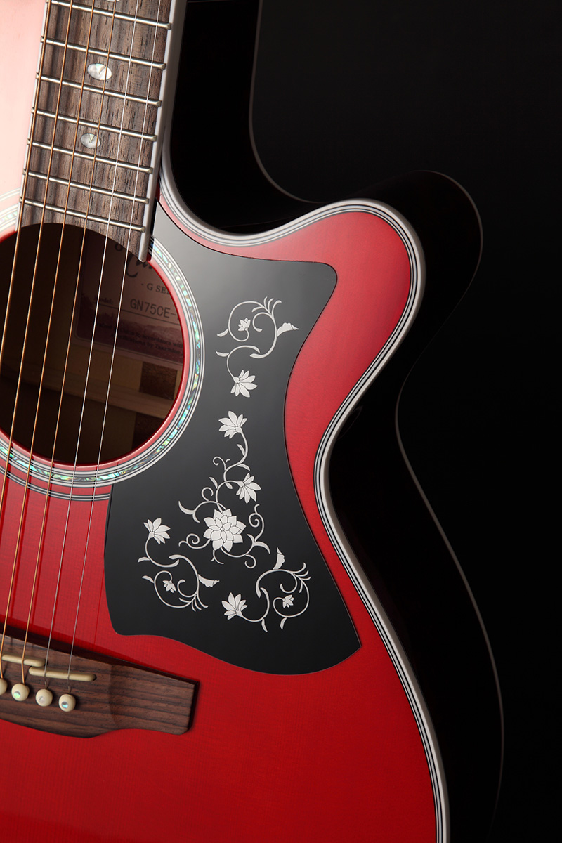 Takamine Gn75ce-wr Nex Mini-jumbo Cw Epicea Erable - Wine Red - Elektroakustische Gitarre - Variation 3