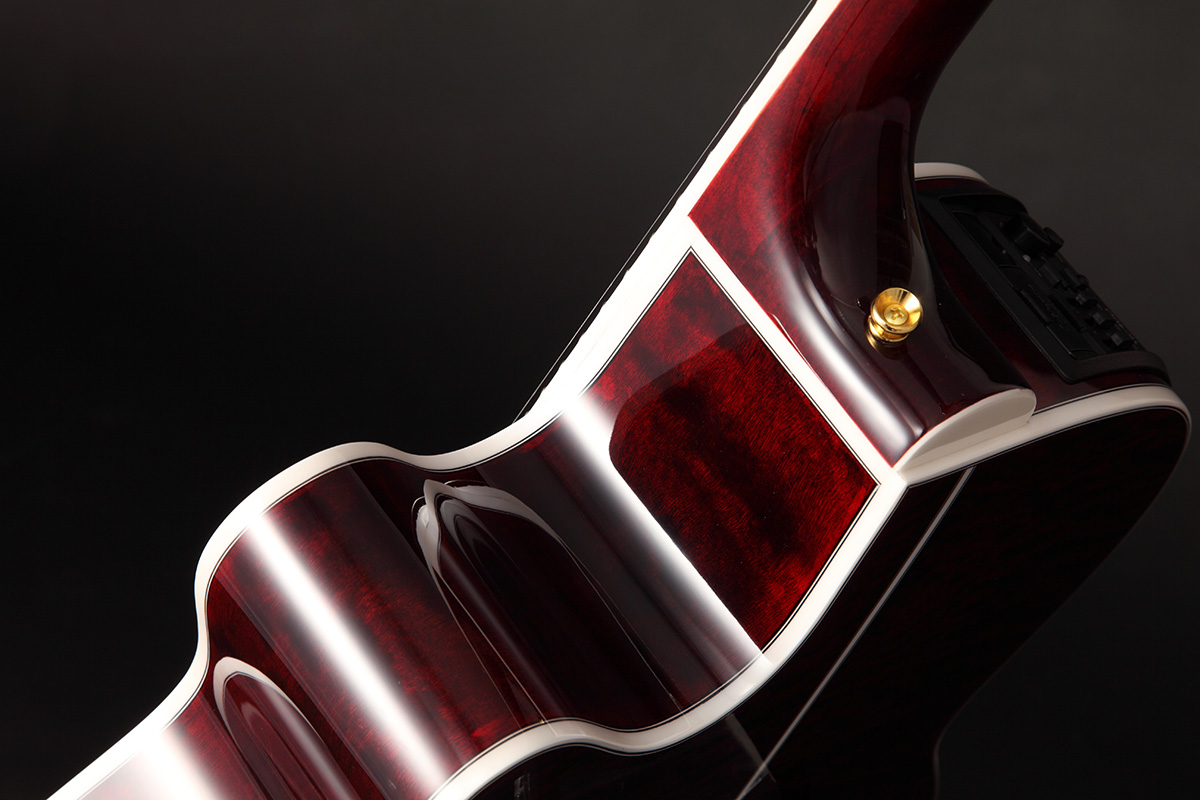 Takamine Gn75ce-wr Nex Mini-jumbo Cw Epicea Erable - Wine Red - Elektroakustische Gitarre - Variation 5
