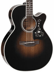 Folk-gitarre Takamine Auditorium Ctw Electro Black Burst - Black burst