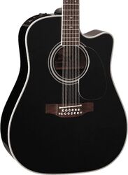 Folk-gitarre Takamine EF381SC Legacy Japan - Black