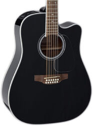 Folk-gitarre Takamine GD38CE BLK 12-string - Black