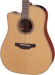 Linkshändige folkgitarre Takamine P3DCLH Pro Japan Linkshänder - Natural satin