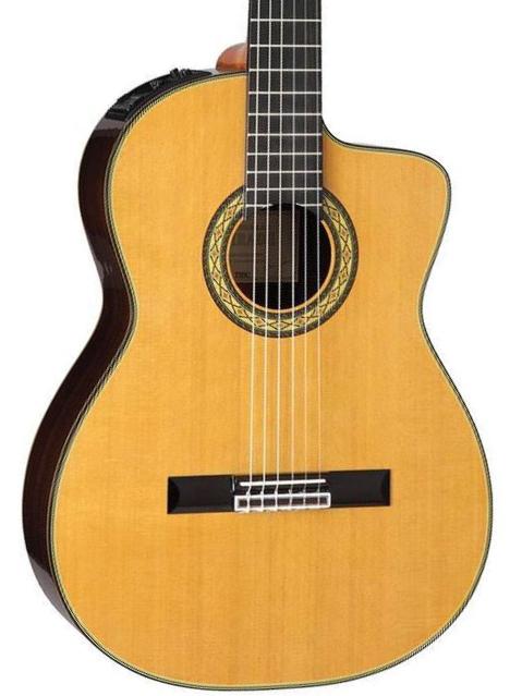 Konzertgitarren 4/4 Takamine HE5C Hirade Japan - Natural