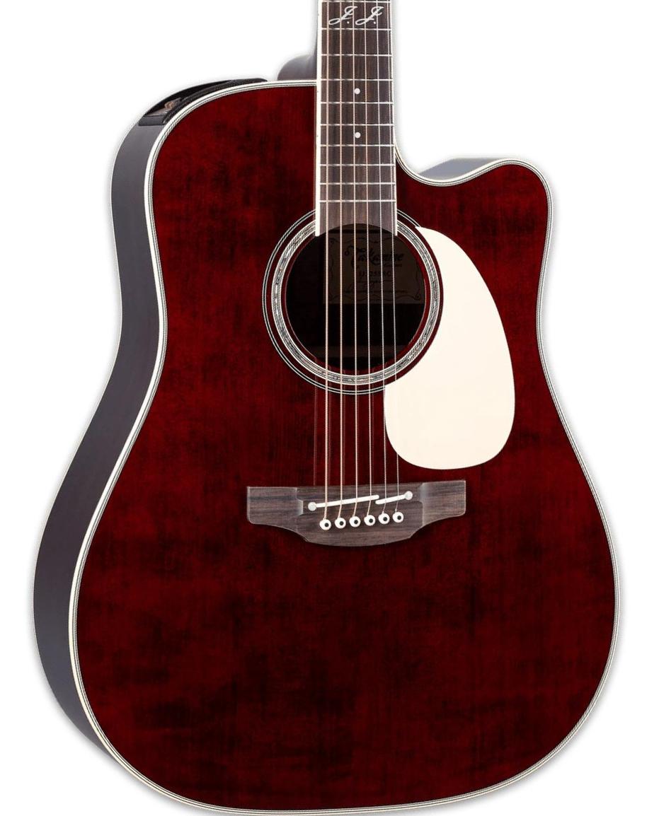 Folk-gitarre Takamine John Jorgenson JJ325SRC Japan - Gloss Red Stain