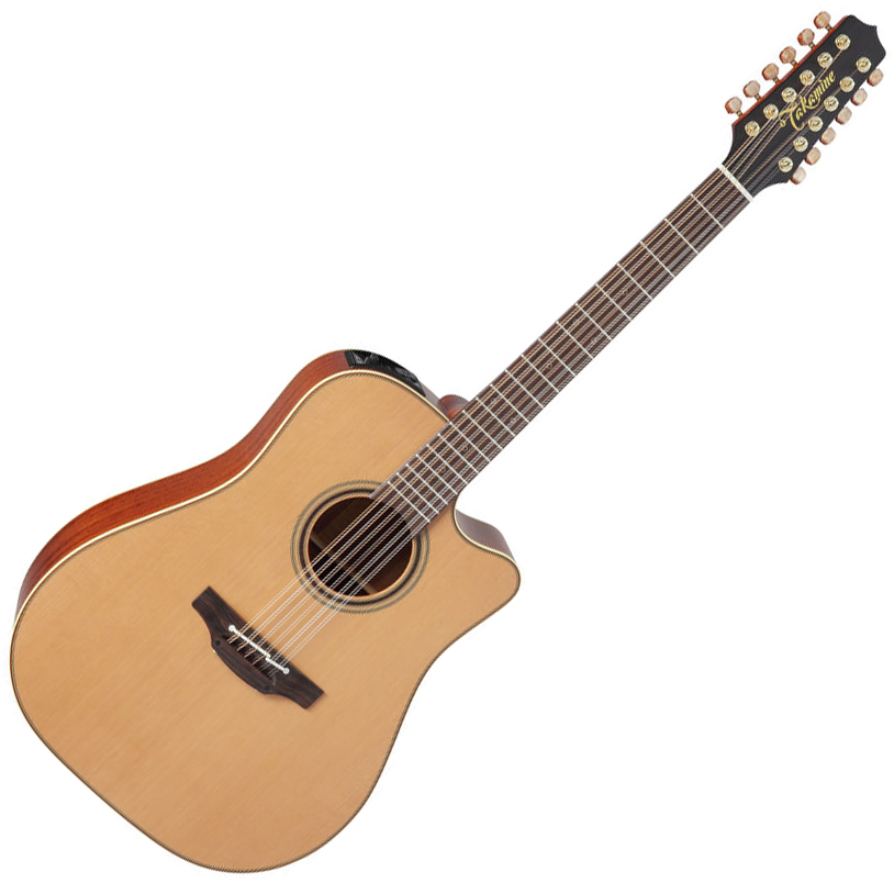 Takamine P3dc-12 Pro Jap Dreadnought Cw 12c Cedre Sapele Ct4bii - Naturel - Elektroakustische Gitarre - Variation 7