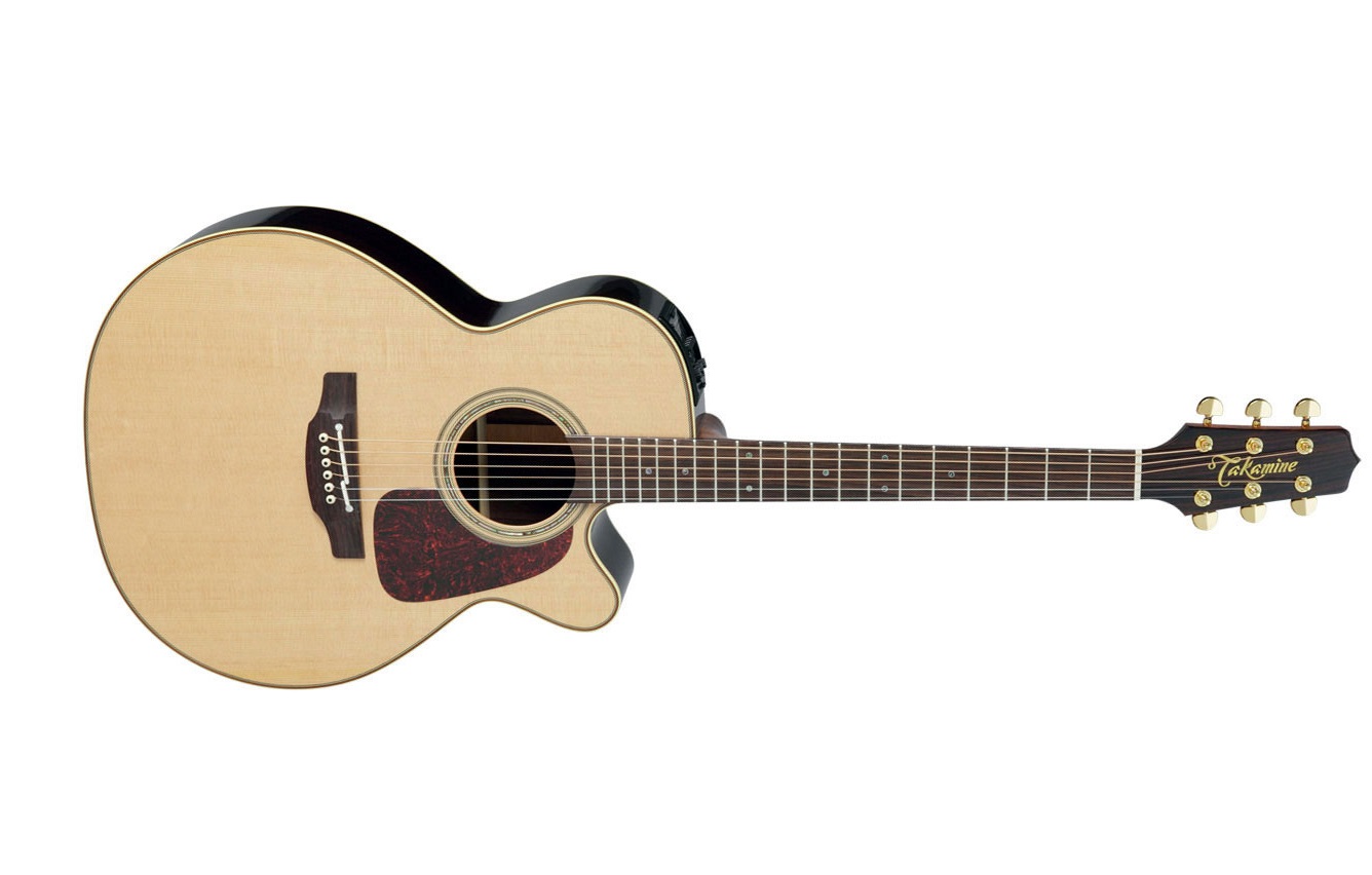 Takamine P5nc Pro Japan Nex Mini Jumbo Cw Epicea Palissandre Ctp3 - Natural Gloss - Elektroakustische Gitarre - Variation 1