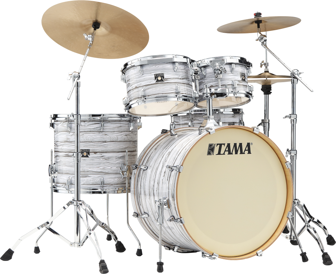 Tama Ck52krs-ica Superstar Ck Maple 22 - Ice Ash Wrap - Standard Akustik Schlagzeug - Main picture