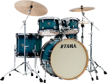 Tama Cl52krs-bab Superstar Classic Maple 22 - Blue Lacquer Burst - Standard Akustik Schlagzeug - Main picture