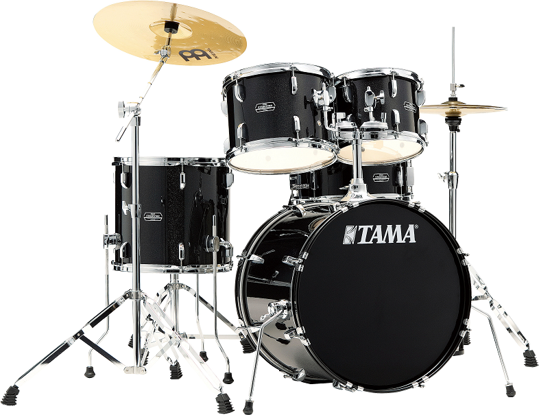 Tama Stagestar St50h5 20 Poplar Kit - Black Night Sparkle - Bühne Akustik Schlagzeug - Main picture