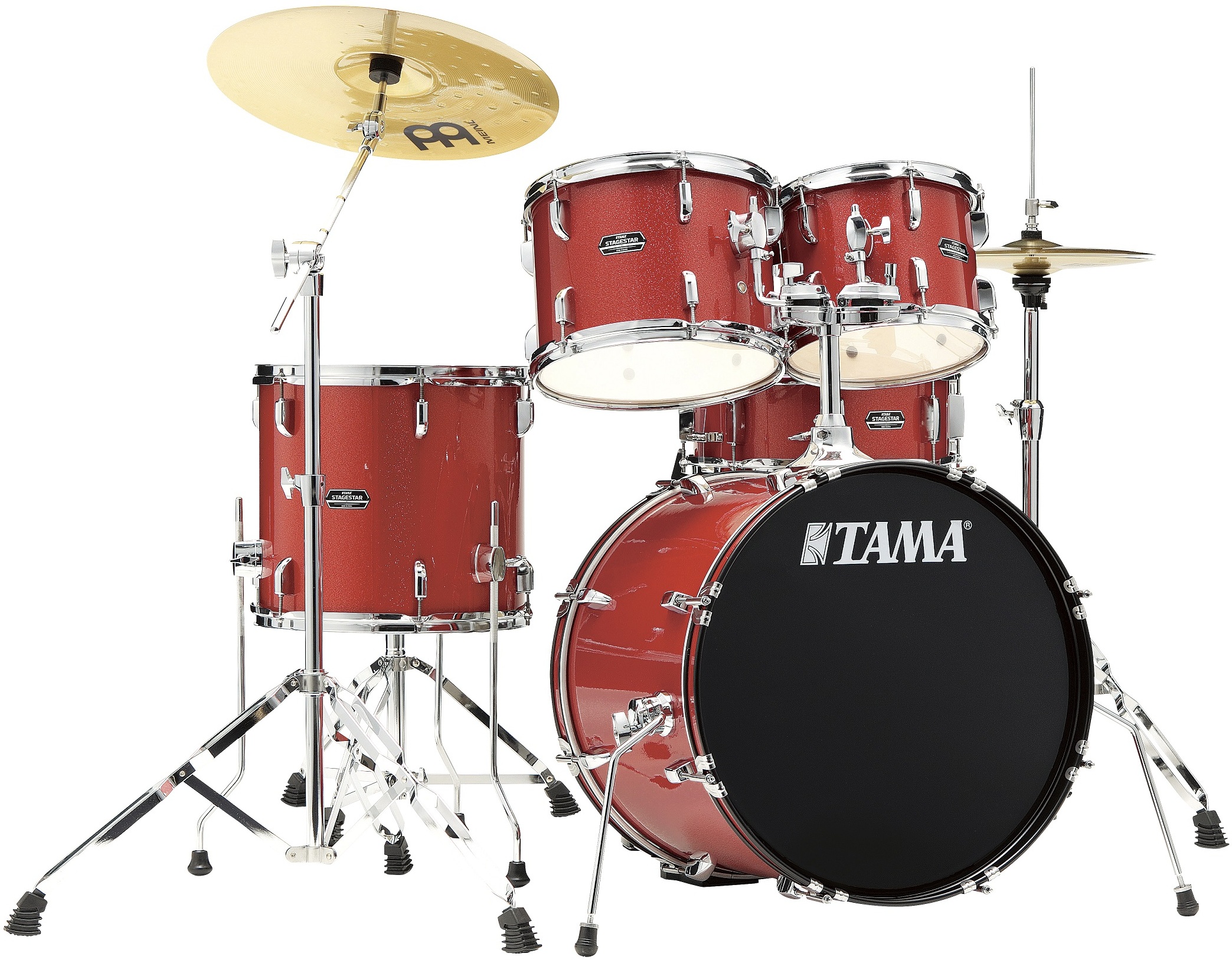 Tama Stagestar St50h5 20 Poplar Kit - Candy Red Sparkle - Bühne Akustik Schlagzeug - Main picture