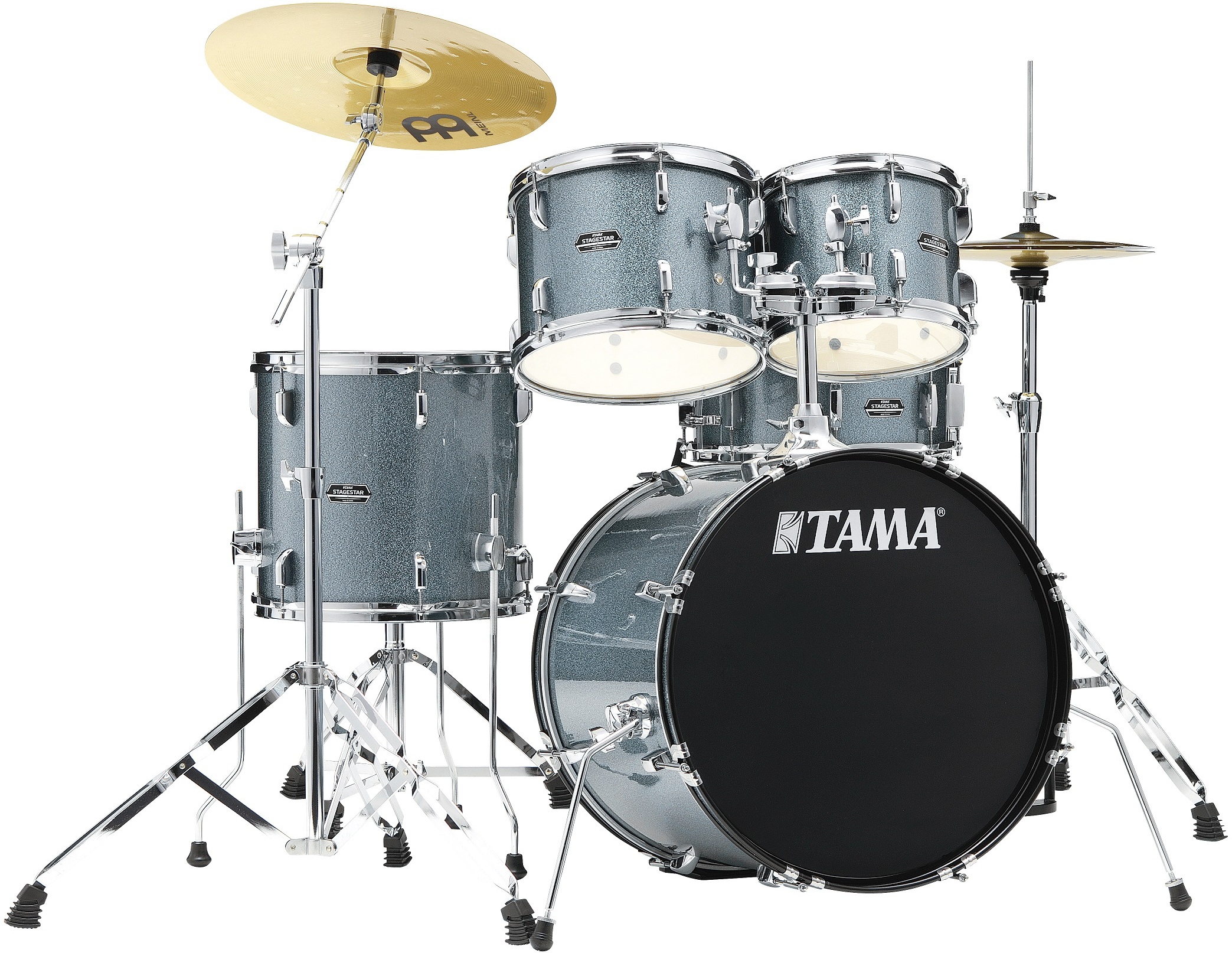 Tama Stagestar St50h5 20 Poplar Kit - Sea Blue Mist - Bühne Akustik Schlagzeug - Main picture