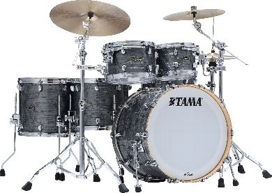 Tama Starclassic Kit 4 Futs Walnut Birch - Charcoal Onyx - Akustik Schlagzeug Fusion - Main picture