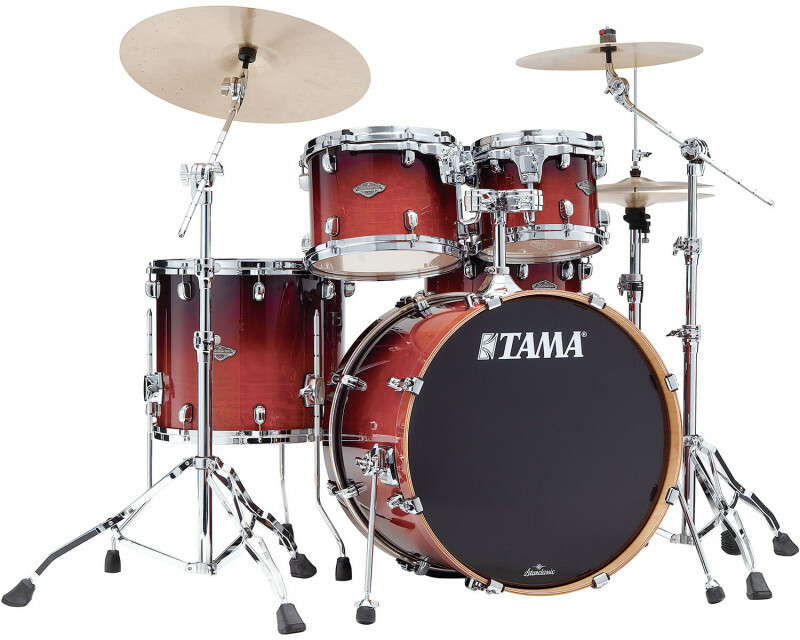 Tama Starclassic Performer 22 4 Futs - Dark Cherry Fade - Akustik Schlagzeug Rock - Main picture