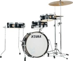 Standard akustik schlagzeug Tama Club-Jam Pancake Kit - 4 Kessel - Hairline Black