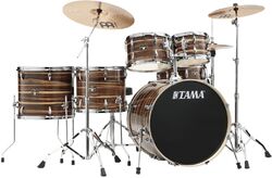 Akustik schlagzeug rock Tama Imperialstar 22'' - 6 kessel und mehr - Coffee teak wrap
