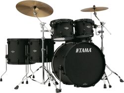 Akustik schlagzeug rock Tama Starclassic Performer Limited Ed. Blacked Out Black - 5 kessel - Fat black