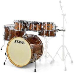 Akustik schlagzeug studio Tama SUPERSTAR CLASSIC STUDIO 22 - 6 kessel und mehr - Gloss java lacebark pine