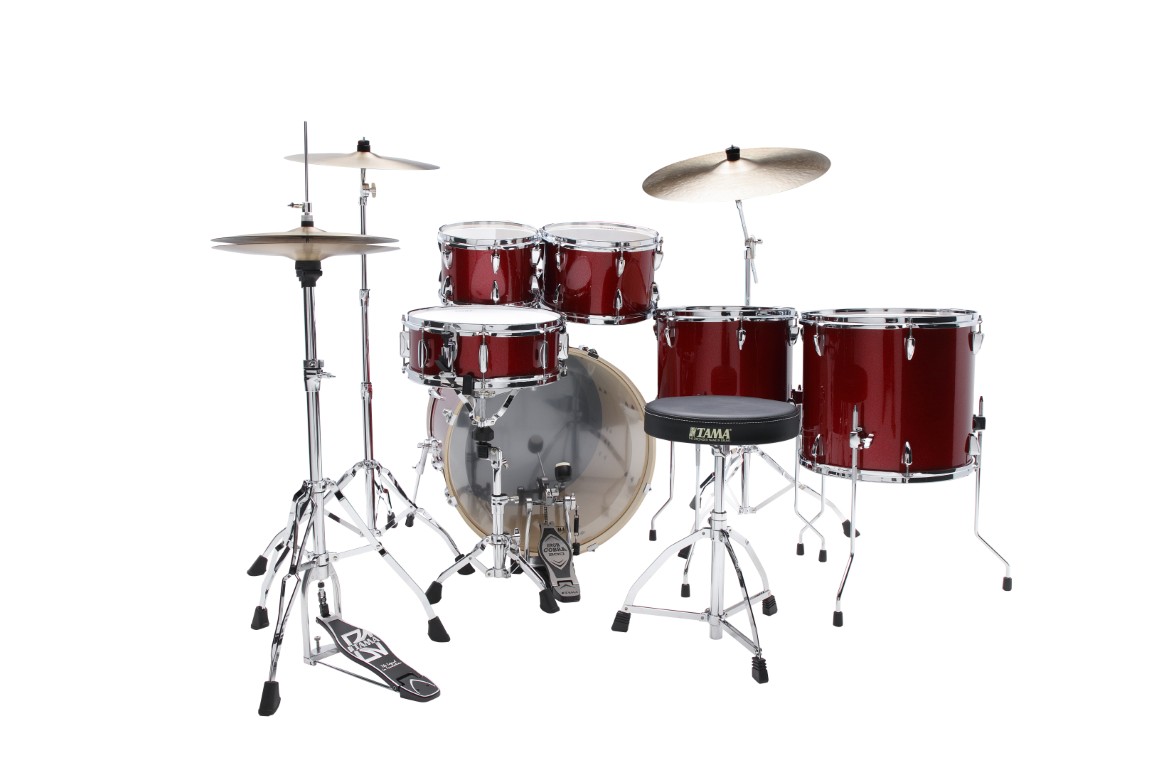 Tama Imperialstar 22'' - 6 FÛts Et + - Burnt Red Mist - Akustik Schlagzeug Rock - Variation 5