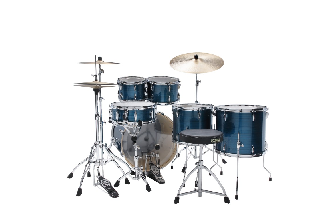 Tama Imperialstar 22'' - 6 FÛts Et + - Hairline Blue - Akustik Schlagzeug Rock - Variation 5