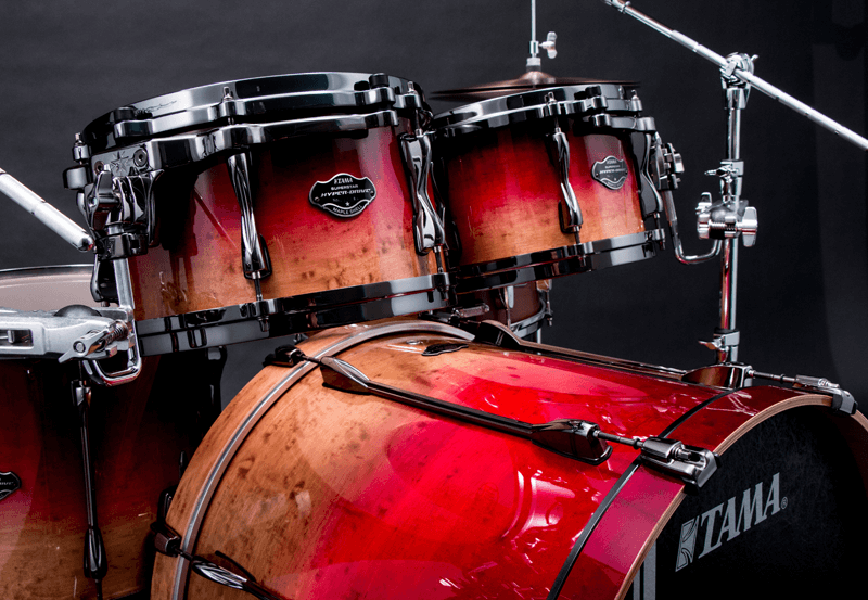 Tama Superstar Hyper-drive Limited Edition Ml52hlzbsg-fbf - Figured Ruby Fade - Standard Akustik Schlagzeug - Variation 1