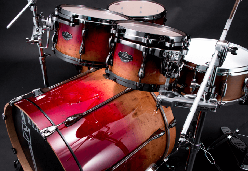 Tama Superstar Hyper-drive Limited Edition Ml52hlzbsg-fbf - Figured Ruby Fade - Standard Akustik Schlagzeug - Variation 2