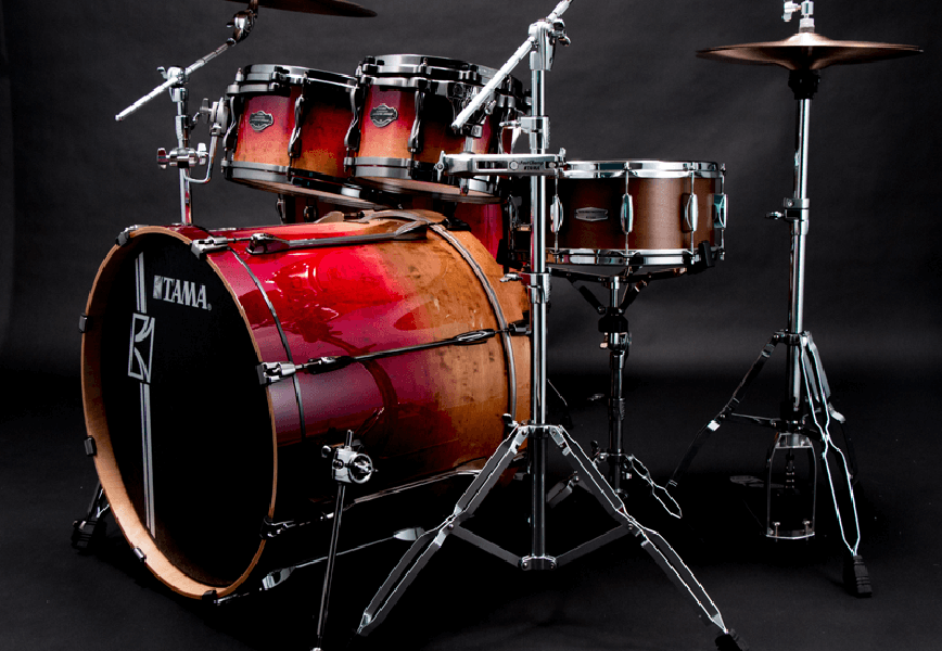 Tama Superstar Hyper-drive Limited Edition Ml52hlzbsg-fbf - Figured Ruby Fade - Standard Akustik Schlagzeug - Variation 3